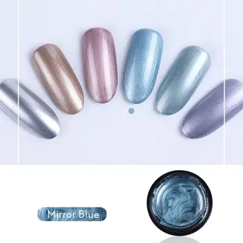 

DIY Nail Art Quicksand Metal Type Nail Polish Golden Silver Mirror Surface Hook Line Painted Epoxy Y4QB