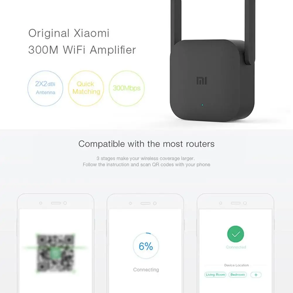 Wi Fi усилитель Xiaomi Pro Router 300M 2 4G|Автоматическая система управления занавесом| |