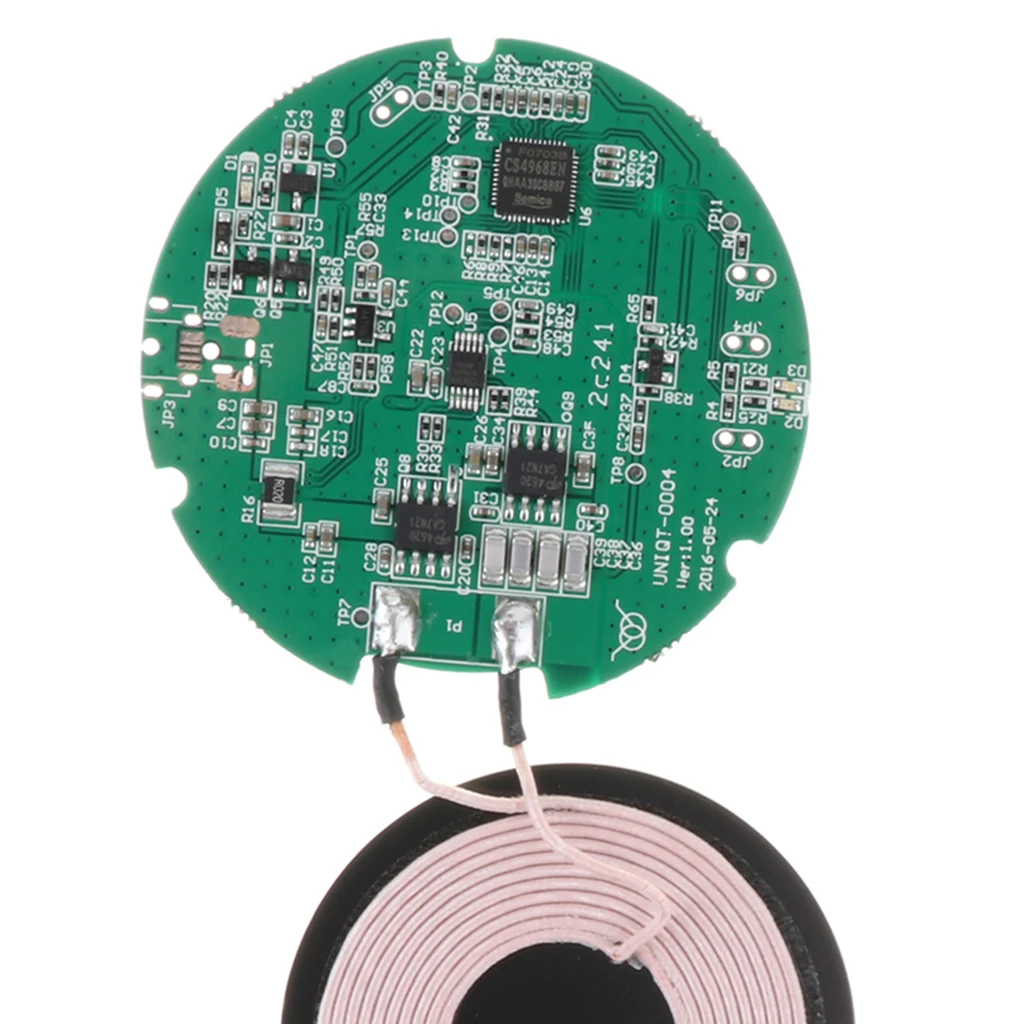 5W Wireless Charger PCBA Circuit Boards Coil Wireless Charging Pad DIY