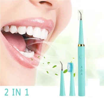 

Multi-Function Tooth Cleaner Red Teeth Calculus Remover Can Change Head Cleaning Teeth Whitening Electric Toothbrush