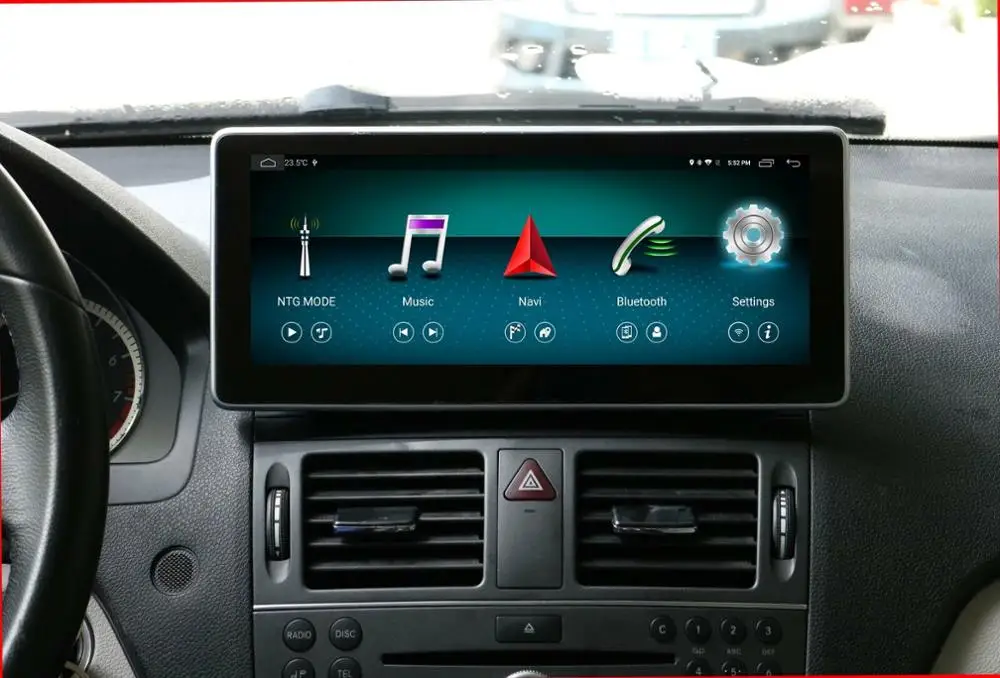 10,25 дюймов Автомобильный Радио экран gps навигация для Mercedes Benz C Class W204 2008-2010 Bluetooth Сенсорный экран Android дисплей