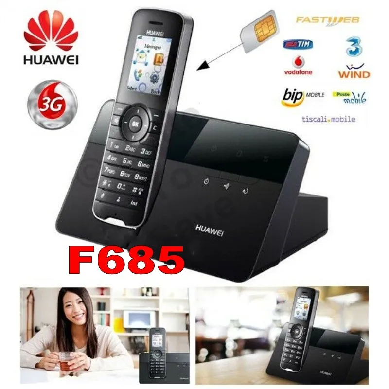 Лот из 100 шт huawei F685 GSM и 3g DECT беспроводной телефон