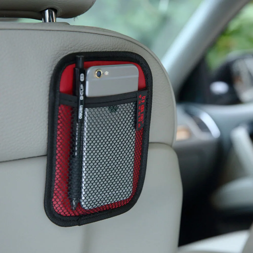 

Car Storage Net Bag Pocket Stowing Tidying Phone Holder Car Styling Auto Interior Accessories Car Organizer Stowing Tidying