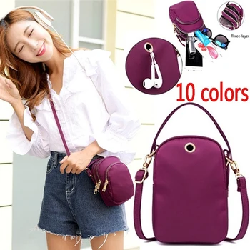 

Woman Wallet Pouch Mini Shoulder Zipper Bag Girls Coin Purse Wallets Pocket Women Messenger Money Bags Cards Holder Lady Purses