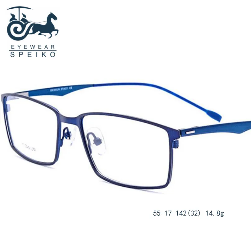 Ultralight pure titanium frames 822 business style men eyewear can be myopia reading glasses 1.74 anti-blue lenses