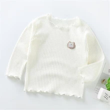 Baby T-Shirt Long-Sleeve Girls' Spring Tops Bottoming Autumn Kids Children