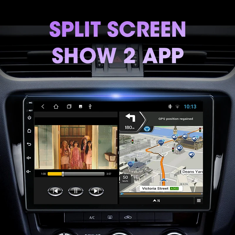 Автомагнитола 2DIN 10 1 дюйма Android 8 для Volkswagen SKODA Octavia 3 A7 2014 2018|Мультимедиаплеер авто| |
