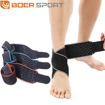 1Pc Enkel Ondersteuning Elastische Ademende Brace Tobillera Fitness Sport Verstelbare Compressie Enkel Protector Voetbal Running Riem