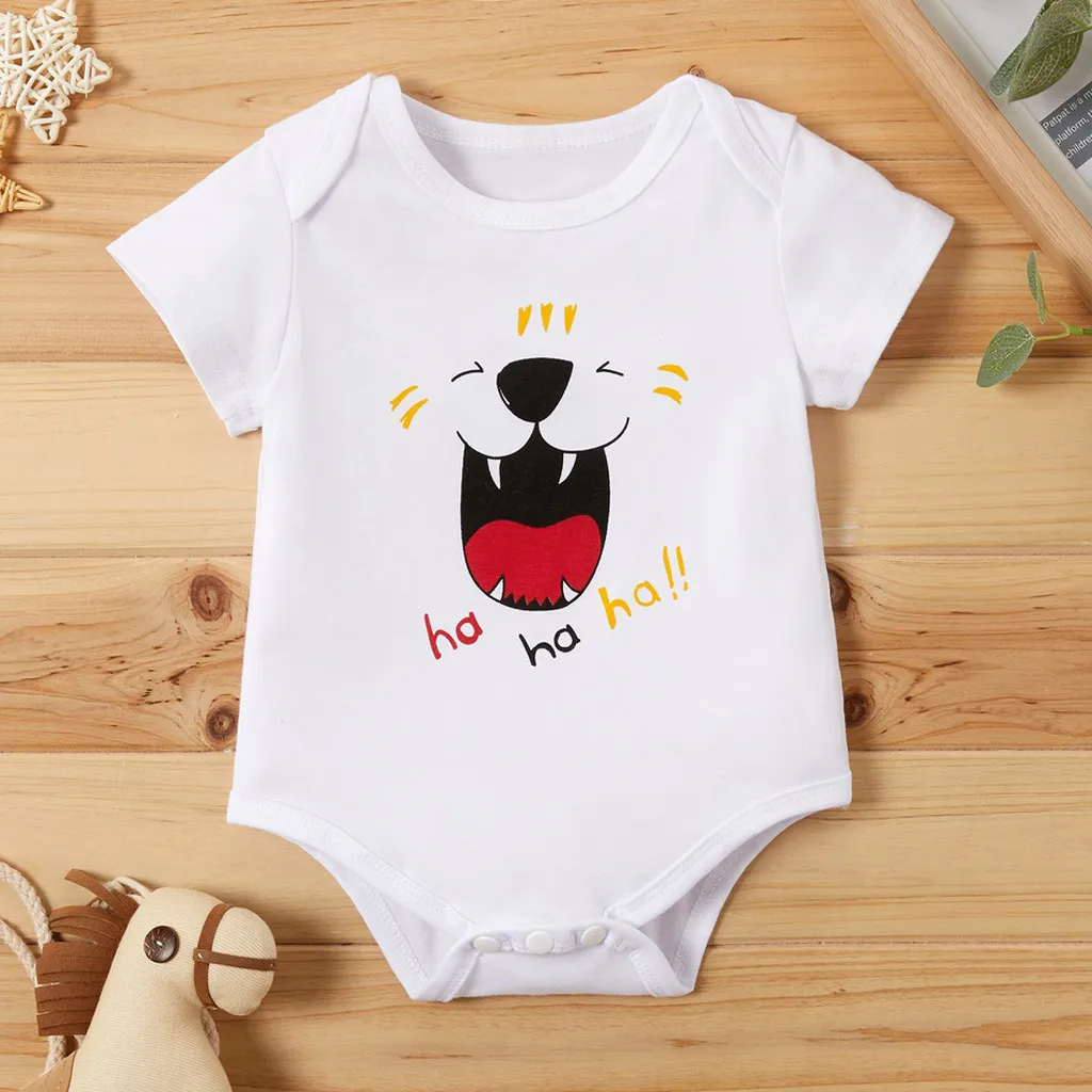 Детский комбинезон из хлопка с мультяшными собаками|Ромперы| |