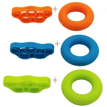 

6Pcs/lot Hand Gripper Grip Silicone Ring Hand Resistance Band Finger Stretcher-Exercise Forearm Wrist Training Carpal Expander
