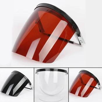 

1Pcs PC Safety Protective Cover Head-Mounted Face Shield Clear Screen Face Protection Cover Eye Mouth Protector Face Cover Hot
