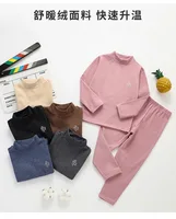 Ensemble de sous-vêtements thermiques pour enfants, épais, pour garçons et filles, sans trace, nouveaux vêtements d'automne pour bébés, vêtements de nuit chauds et doux, automne et hiver 3