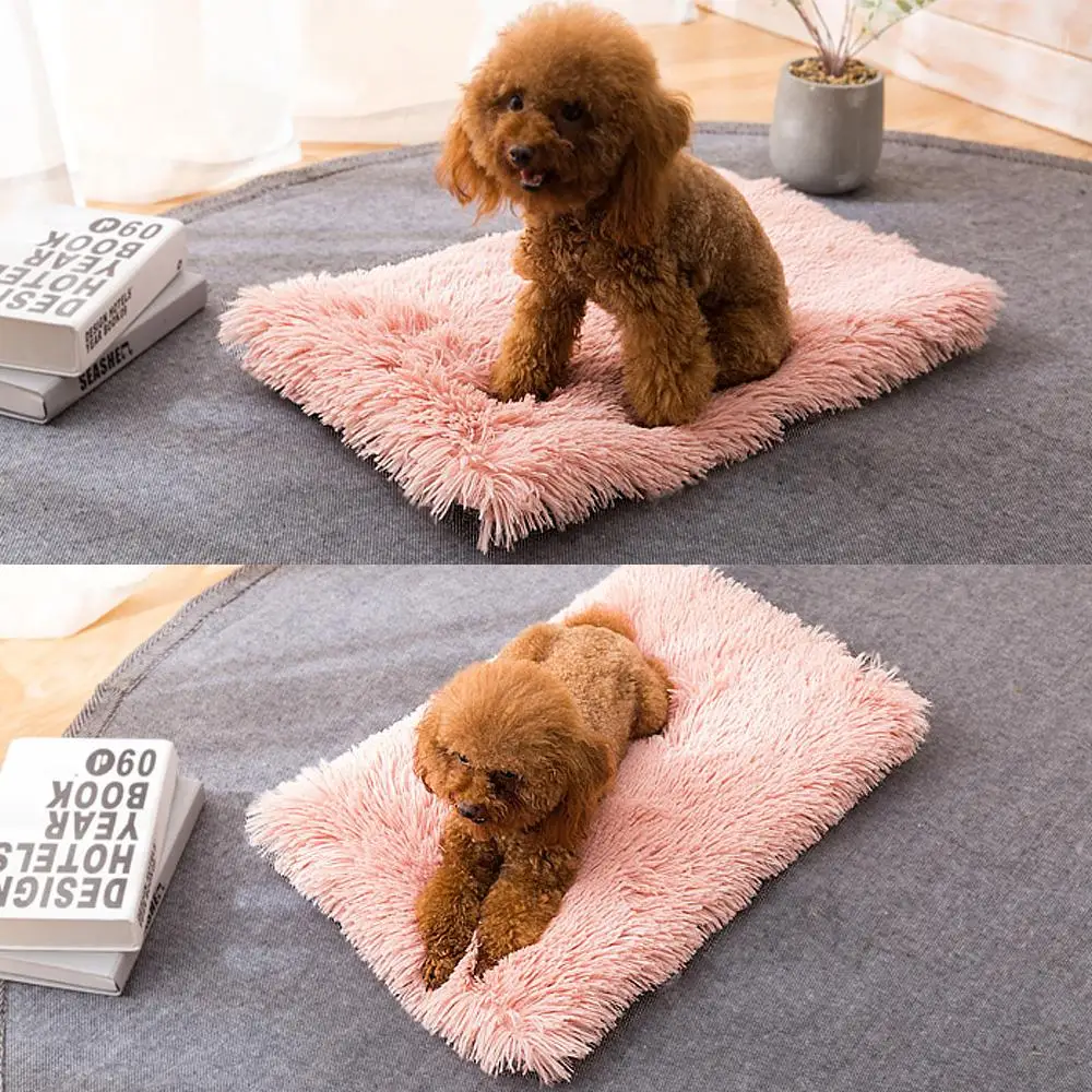 5 Winter Dog Mat Bed Soft Fleece Pet Pad Warm Home Puppy Cat Sleeping Coperta Per Cani Di Piccola Taglia Gatti Kennel Bed Perro