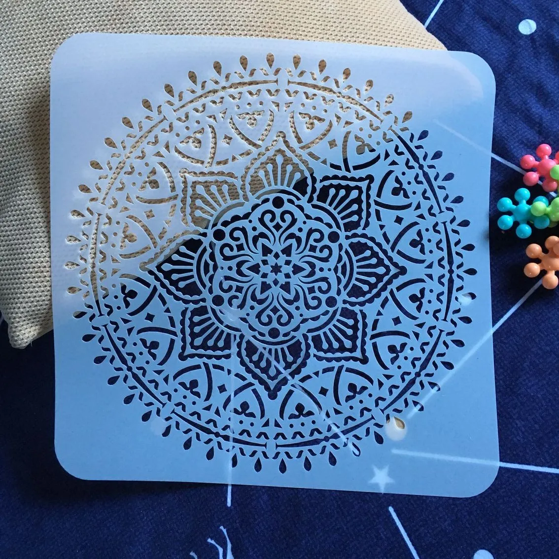 

30 * 30 cm large round flower mandala diy stencil painting scrapbook coloring engraving album decoration template stencil -e