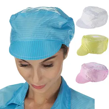 

Women Anti-static Dust Proof Stretchable Laboratory Protective Hat Peaked Cap Outdoor/Hospital Spit-Proof Safety Protection Cups