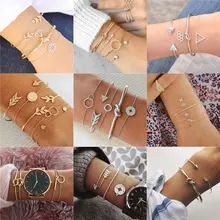 Vagzeb богемные браслеты и Набор браслетов винтажная бусина подвеска Бохо Браслет для женщин ювелирные аксессуары Pulseras Mujer Bijoux