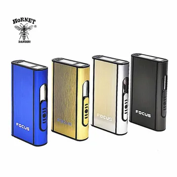 

Focus Portable Cigarette Tobacco Case Metal Smoke Box Waterproof Cigarettes Smoking Stash Jar for Storage Tobacco Holder
