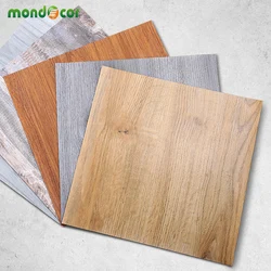 Waterproof Wooden Grain Floor Sticker Simulation Marble Ceramic Self Adhesive Wall Ground Tile Stickers PVC Wallpaper Decoration
