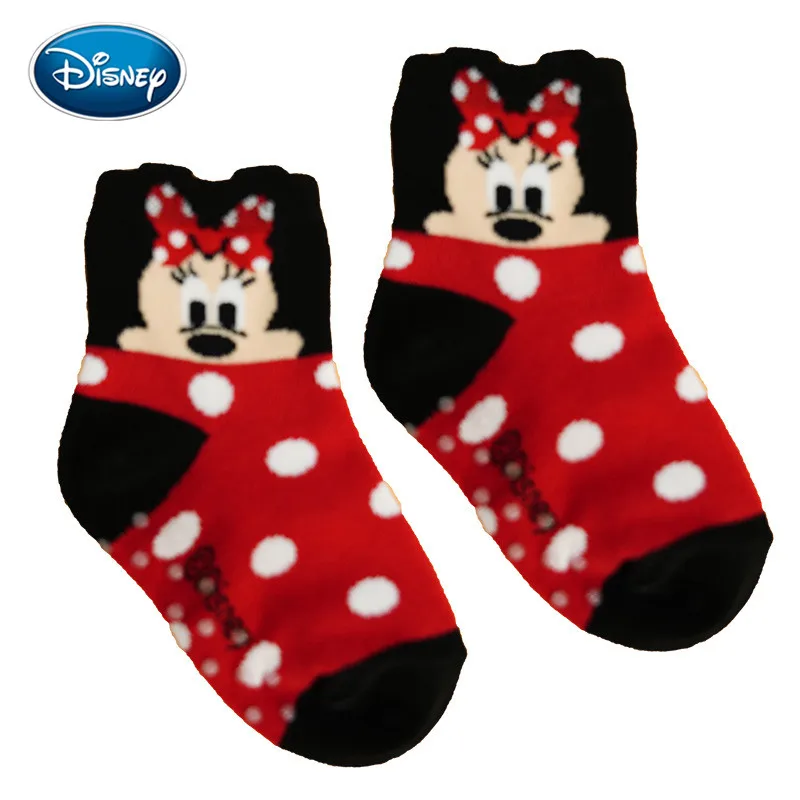 Disney cute baby socks mickey/minnie/pig cartoon printed cotton socks 3-10 years old children autumn&winter socks