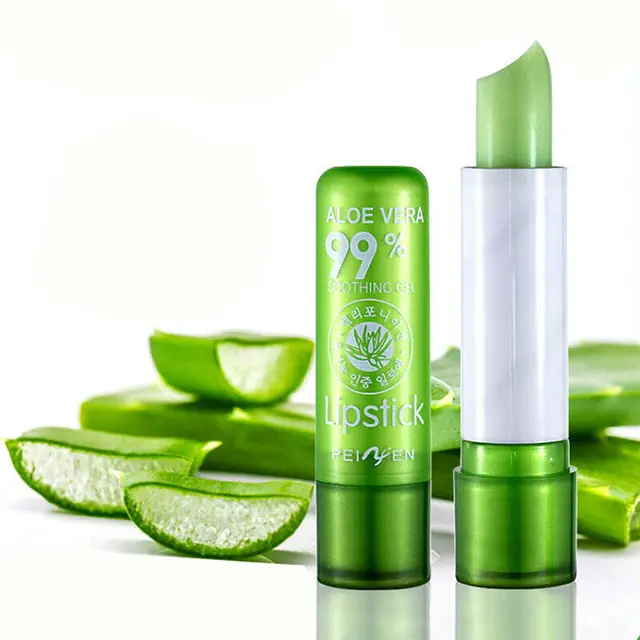1PC Moisture Lip Balm Long-Lasting Natural Aloe Vera Lipstick Color Mood Changing Long Lasting Moisturizing Lipstick Anti Aging 01-1pcs
