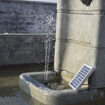

New 2W Mini Solar Fountain with Pump DC 12V Brushless Water Pump Pool Water Fountain Home Decoration for Garden Plants Watering