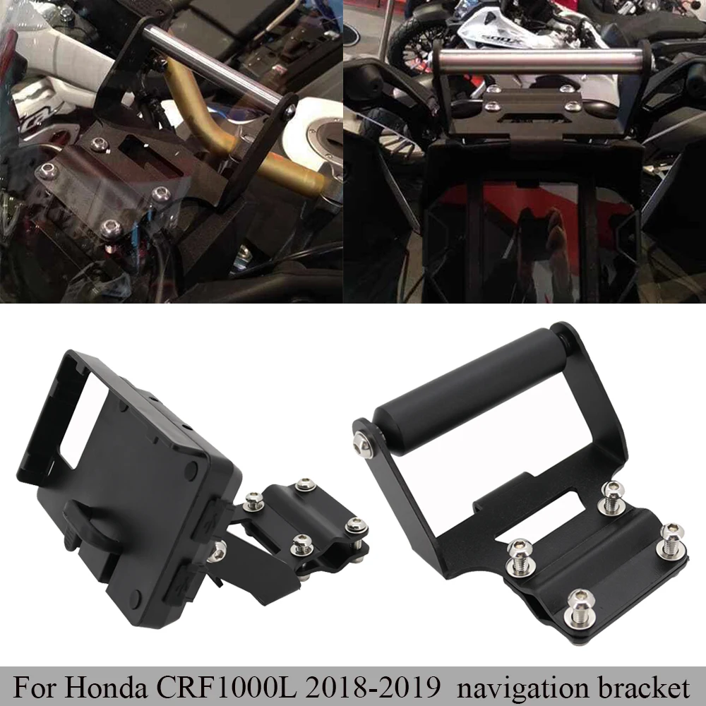 

motorcycle stand holder phone mobile phone GPS navigation plate bracket For Honda Africa Twin CRF1000L 2018-2019 CRF 1000 L