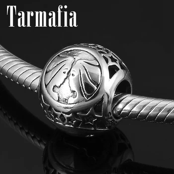 

Hollow Stars 925 Sterling Silver 12 constellation Gemini Beads Charm DIY Gift Fit Original Silver Charm Bracelet Jewelry Making