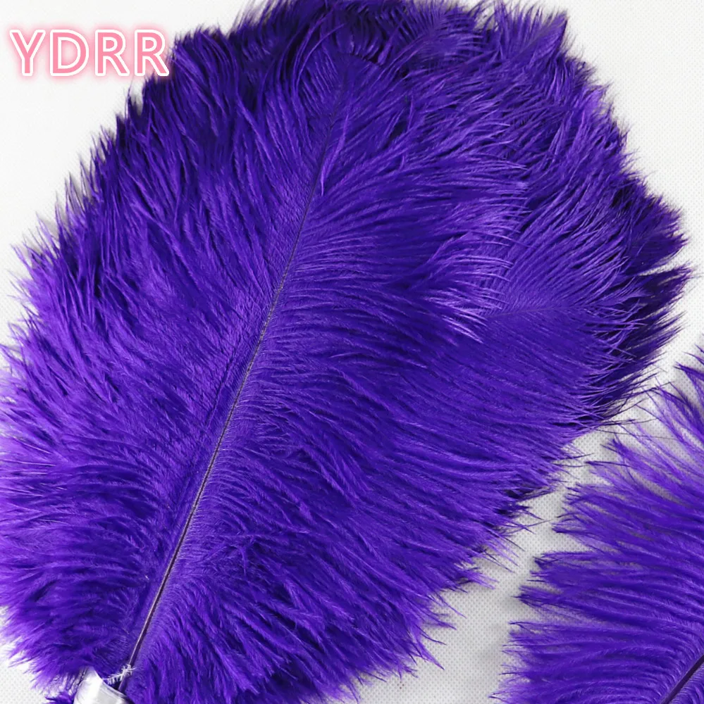 high quality Varius colors wedding ostrich feather 45-50cm thin rod bleached white feathers centerpiece plumes for decorations