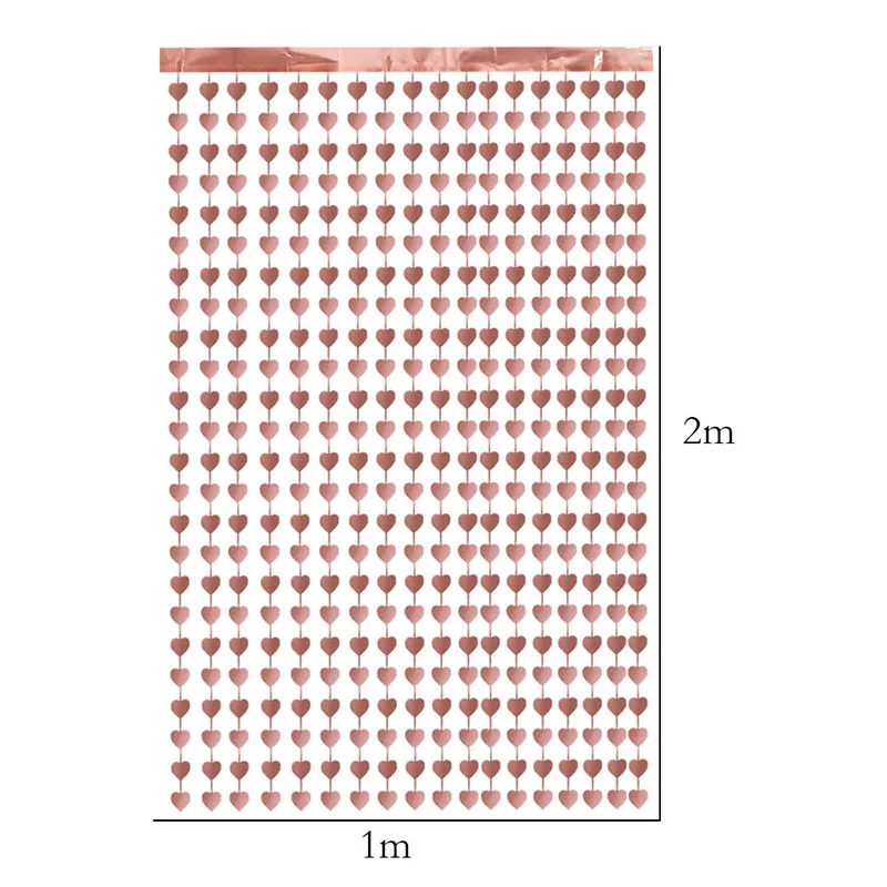 1*2 м вечерние фоны сердце полоса фольги занавеска с блестками день рождения занавеска s девичник Свадебные помолвки украшения для девичника