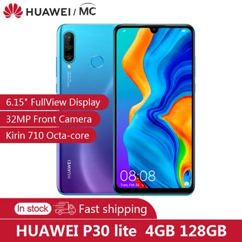 

Original HUAWEI P30 Lite 4GB 128GB 6.15" Fullview Display 2312×1080 Kirin710 Octa-core EMUI 9.0 32MP Front Camera Fast charge