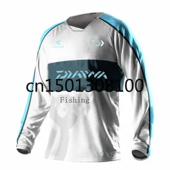 

DAIWA Men Zipper Fishing Clothing Long Sleeve Sunscreen Anti-uv Breathable Coat Summer Fishing Shirt Size XS-5XL Drop Shipping