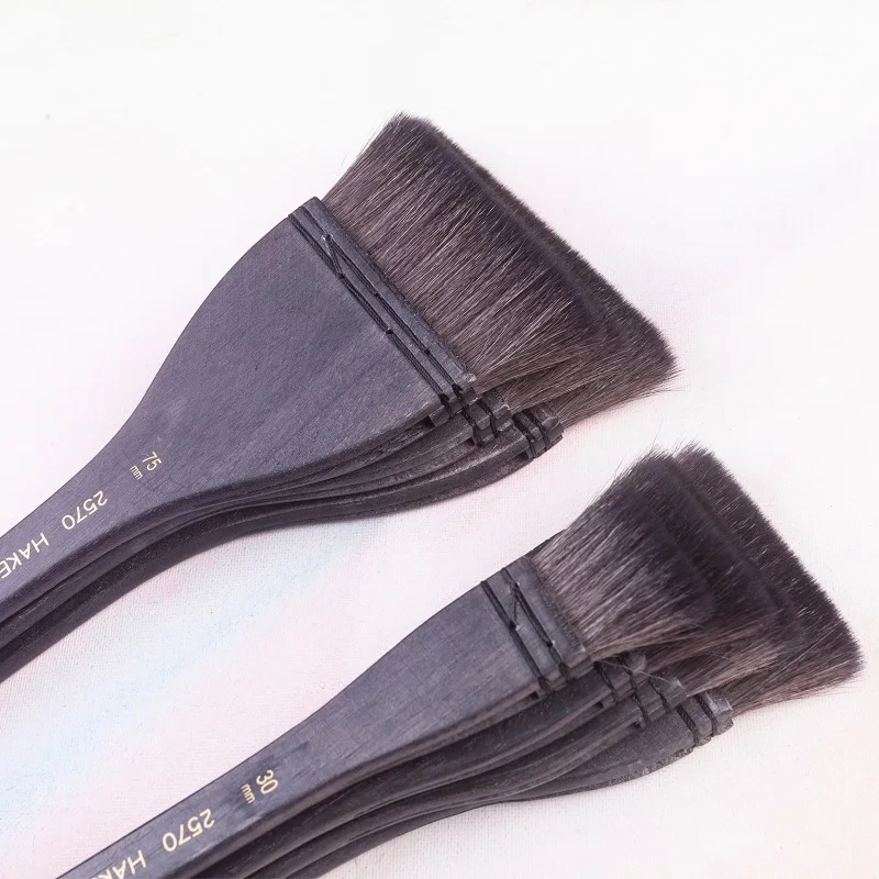 ArtSecret High Quality 2570 Hake Watercolour Brush Gouache Artist Painting Fine Goat Hair Blending for DIY Dyeing Basecoating 6