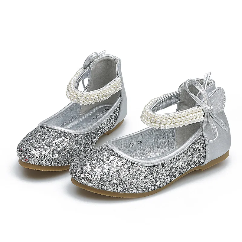 Princess Girls Black CHEAP Silver Bow Patent   Party Wedding Shoes Size 11 12 