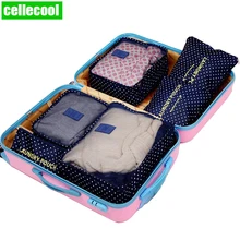 Новое высокое качество 6 шт./компл. Ткань Оксфорд Путешествия сетки в мешке Чемодан Органайзер lpacking куб Организатор для Костюмы дорожная сумка