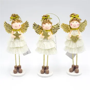 

Elf Angel Pendant Gold Cristmas Birthday Party Decorations Gift Mery Christmas 2020 New Year Home Decoration Xmas Supplies Gifts