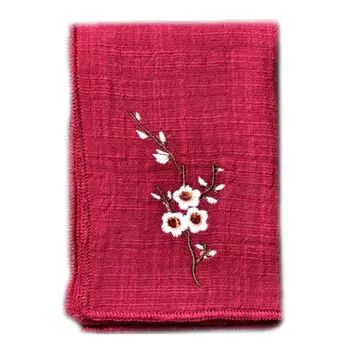 

28x19CM Traditional Chinese Style Tea Towel Vintage Embroidered Thicken Water Absorption Tea Napkin Kitchen Cleaning Cloth Tool
