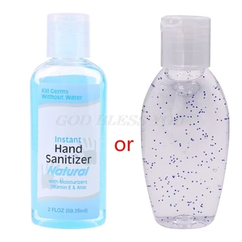 

60ml Travel Portable Mini Hand Sanitizer Anti-Bacteria Moisturizing Fruit-Scented Disposable No Clean Waterless Clear Bottle Sha