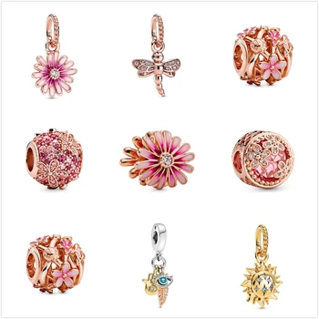 

2020 Spring Colloctions Heart Silver Plated Charms Bead Fit Bracelet for Women DIY Jewelry