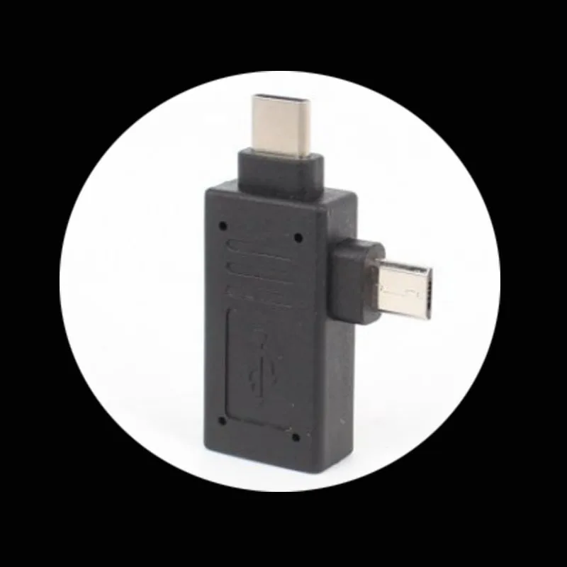 OTG USB 3.1 Type-C + Micro Male to 3.0 Type A Female Adapter Connector 2 in 1 Host Converter for Philips S653H | Мобильные телефоны