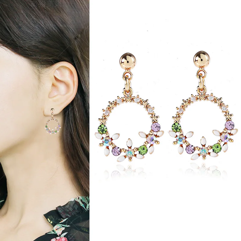 Dangle Clip on Earrings, ear clip earrings,clip earrings,ear clip