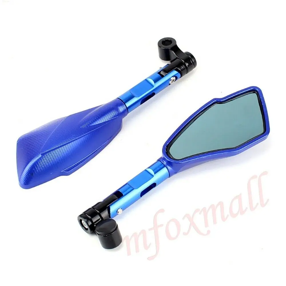 Pair 8MM 10MM Universal Motorcycle Rear View Side Mirrors Motorbike Racing Sport Bike Accessories Rearview Mirror