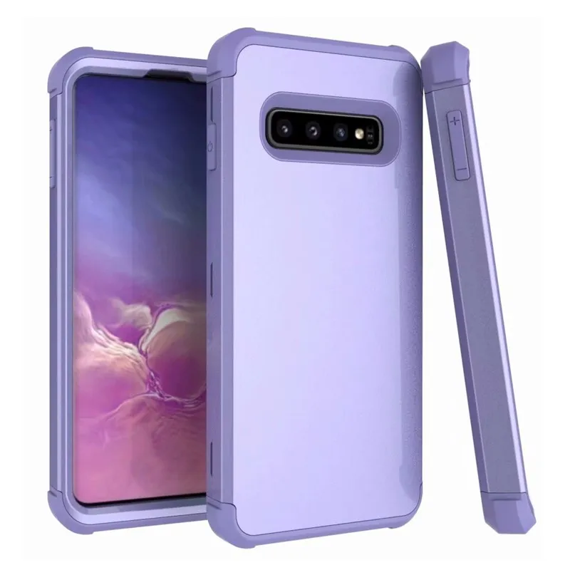 Для samsung Galaxy S9 10& Plus 10E Note9 Гибридный усиленный противоударный безопасный полноразмерный Защитный чехол с 3 Слои поликарбонат+ силикон