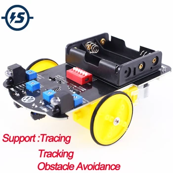 

Electronic DIY Kit Intelligent Tracking Smart Car Suite TT Motor Obstacle Avoidance Car Electronic Components