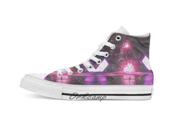 

SCATTERBRAIN Custom Casual High Top lace-up Canvas shoes sneakers Drop shipping