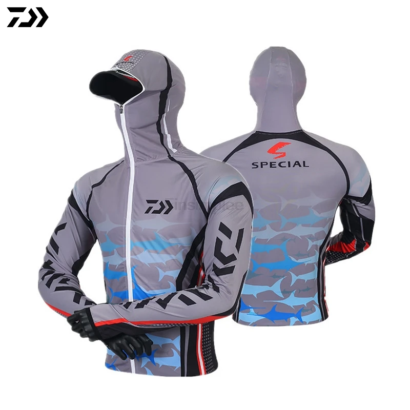 

Daiwa Plus Size 4XL-M Fishing Shirt Outdoor Sportswear Fishing Suit Sun Protection Jersey Fishing Tackles Angler Sports Apparel