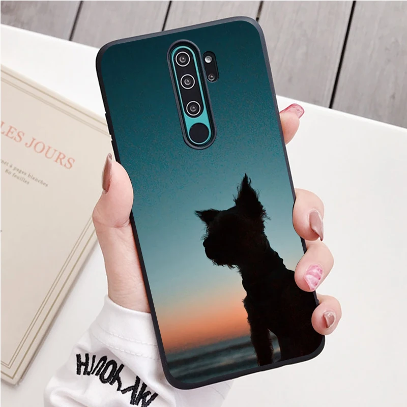 yorkshire terrier dog black Silicone Phone Case For Redmi note 9 8 7 Pro S 8T 7A Cover