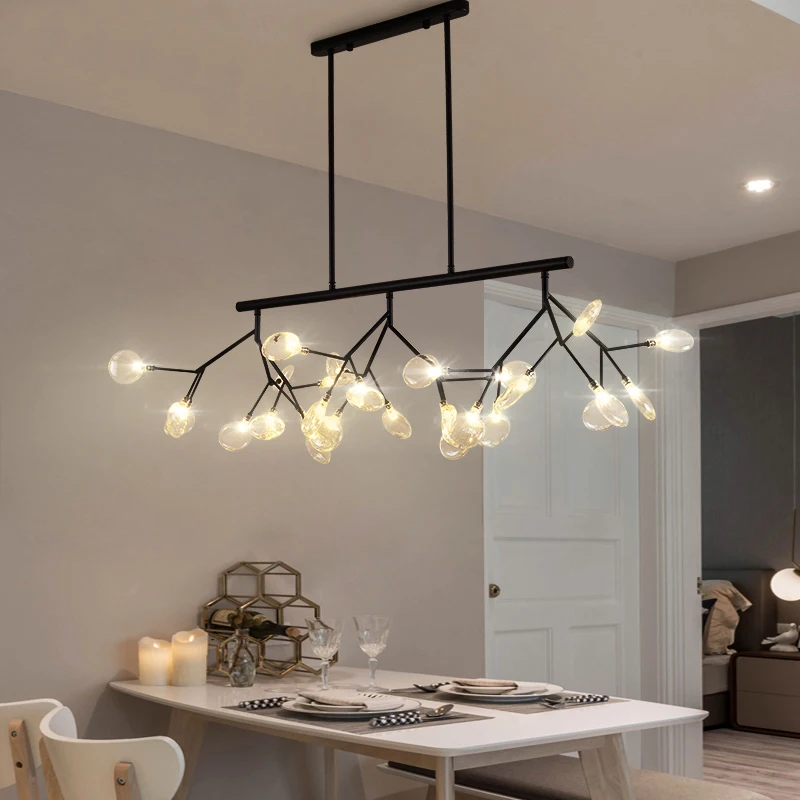 

Post Modern LED Chandelier Lighting Nordic Firefly Tree Brach Light Fixture Dinning Room Hanging Light Decoration Pendant Lights