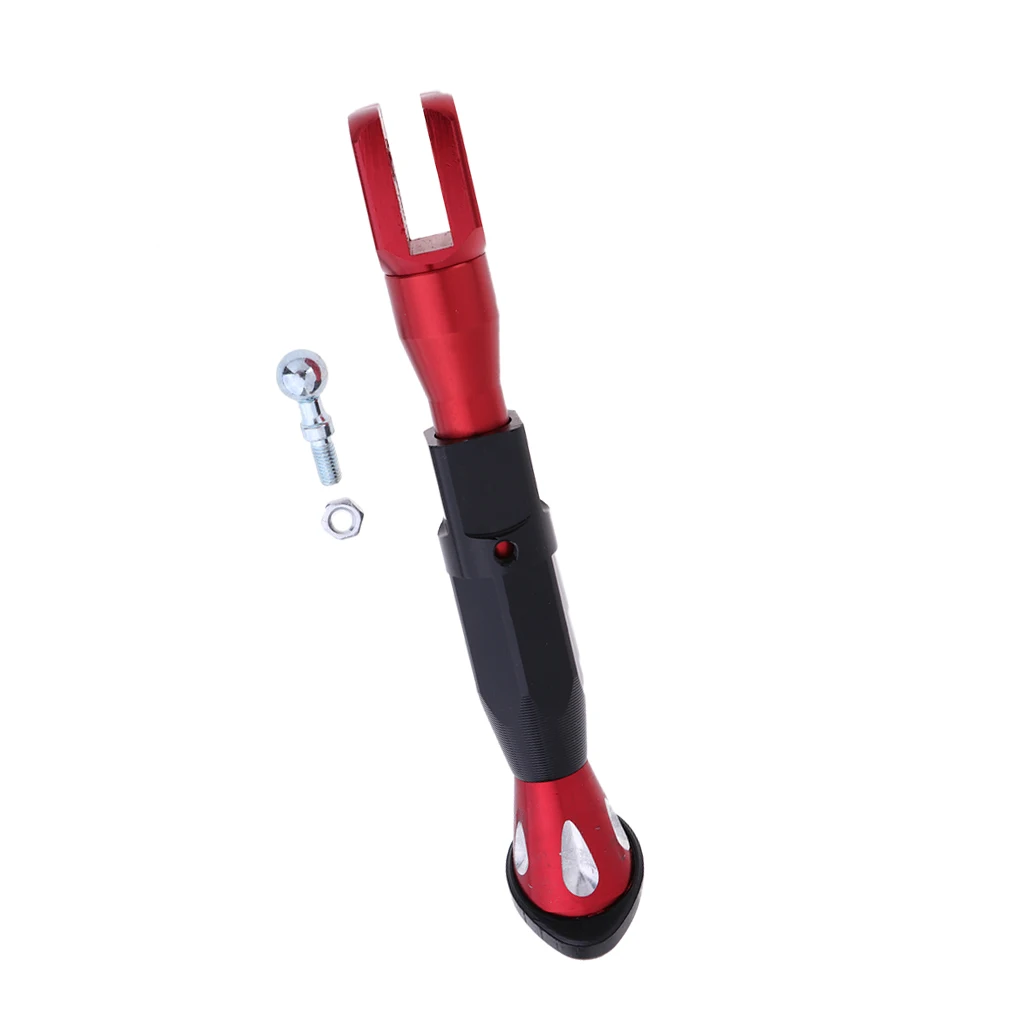 CNC Side Foot Peg Foot Peg Mount Rest Kickstand For Motorcycle Dirt Bike Red,Black
