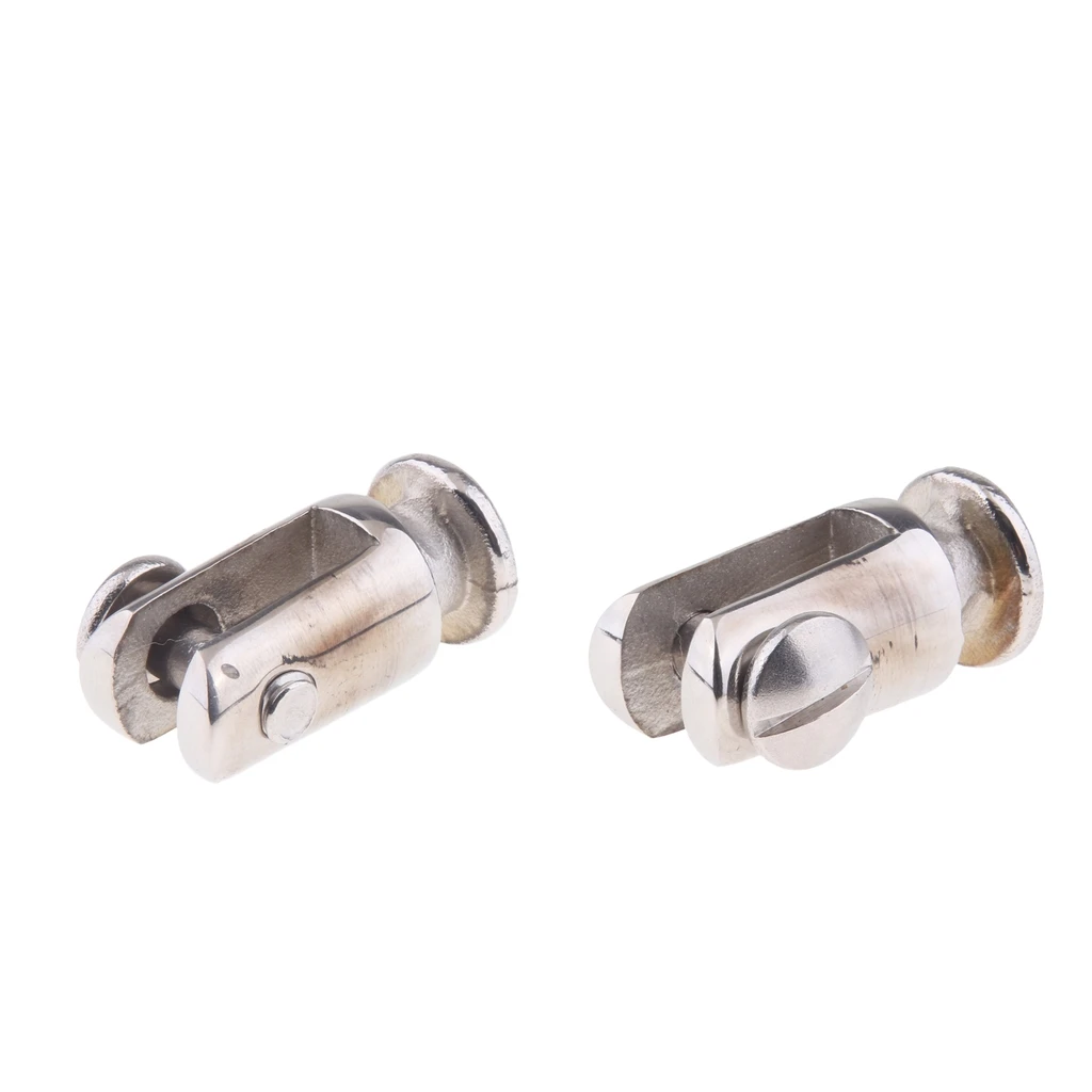 2 Pack Bimini Top Deck Hinge Mount Quick Release Post with Removable Pin Screw, 316 Stainless Steel, Easy Installation