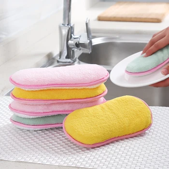 

Dishcloth is non-oily Thick cleaning cloth Multifunctional absorbent coral fleece Home kitchen cleaning rag, dish towel